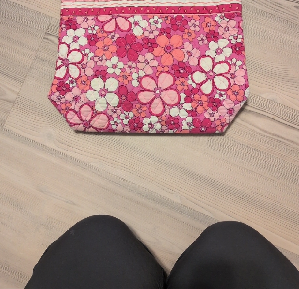 Vera Bradley Floral Pink Tote Bag - Picture 2 of 5
